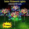2PCS Led Solar Firework Lights Outdoor DIY String Lights Festival Landscape Garden Decoration Waterproof Lawn Light 1 / 2 PCS
