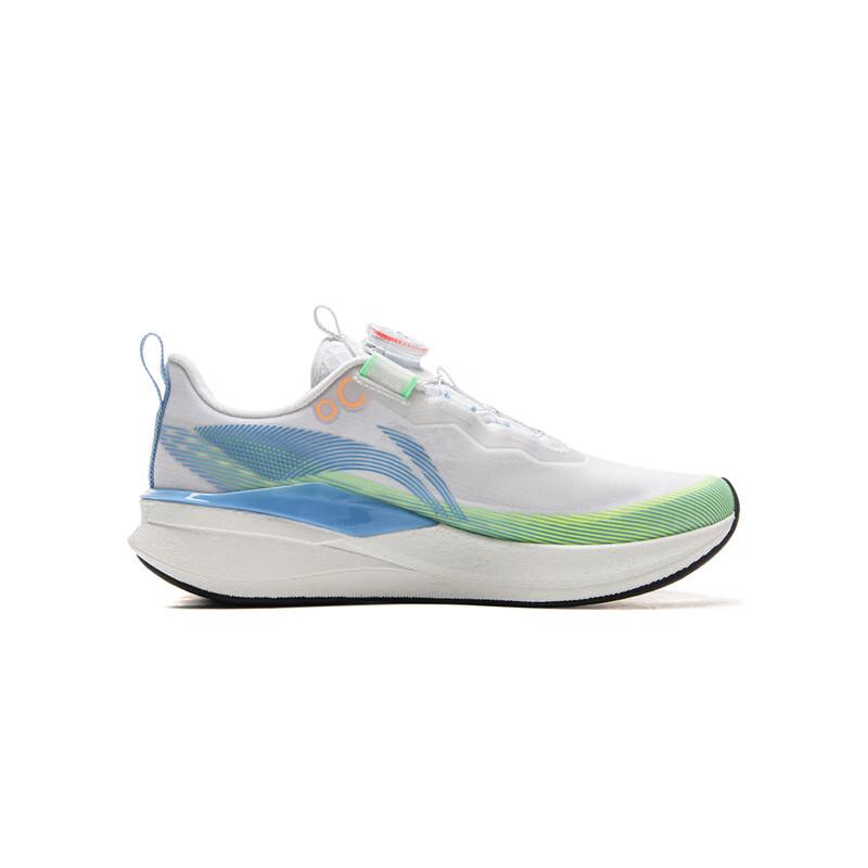 Li Ning Childrens Chitu 8 Pro Versatile Comfortable Non-Slip Low-Top Running Shoes Kids Sneaker White Blue Green YKFV028-9