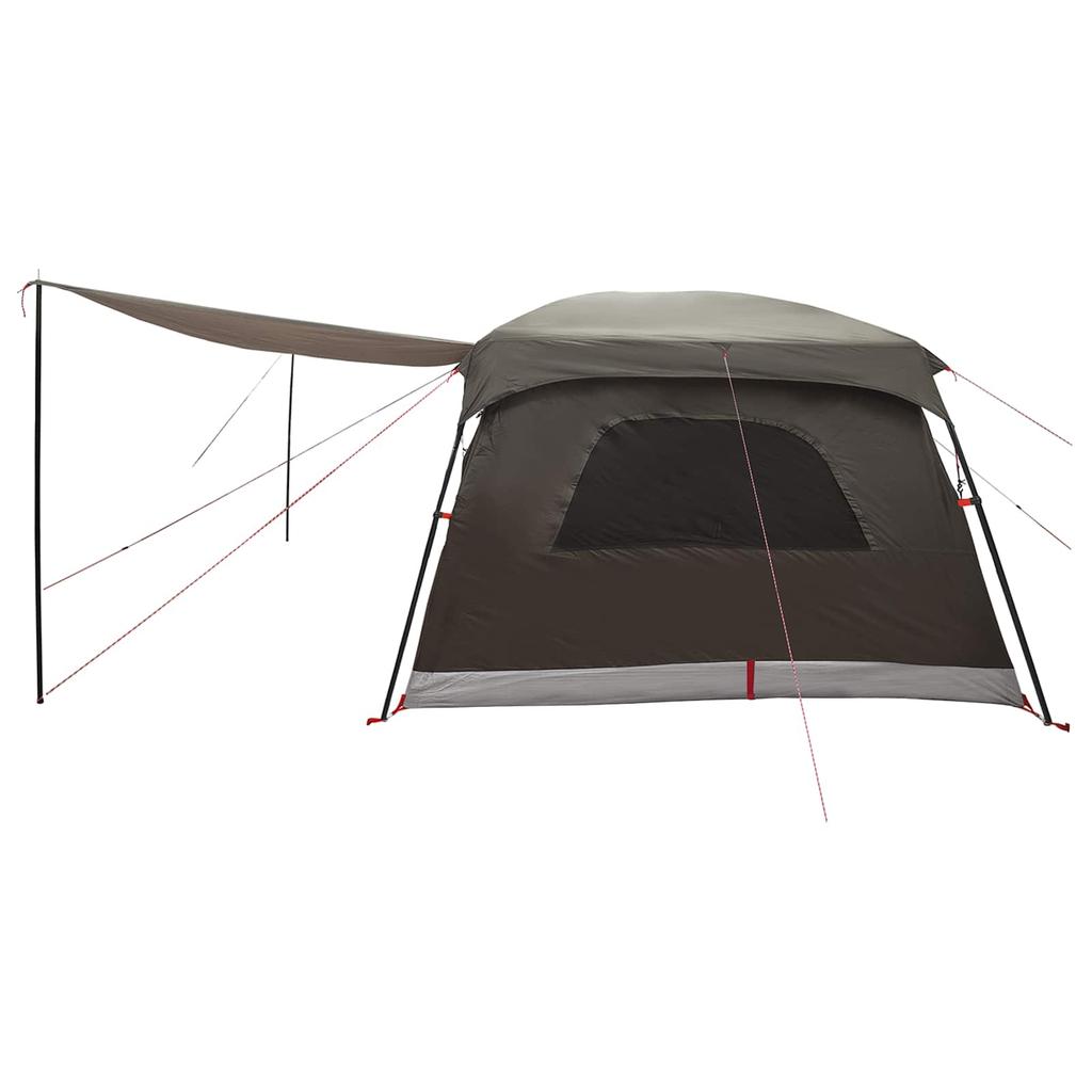 Family Tent Brown & Grey 500 x 400 x 230 cm Polyester and Steel