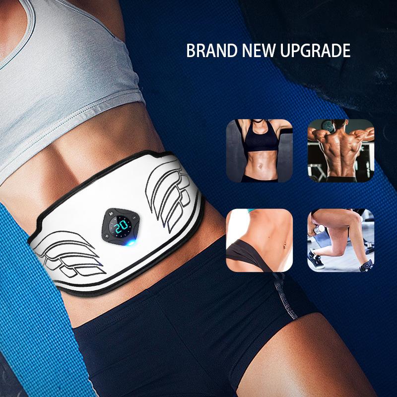 Elektrikli Kas Stimülatörü Titreşim Kemer ABS Eğitmen EMS Karın Kas Stimülatörü Toner Fitness Eğitim Dişli Ev Spor Salonu Kemer