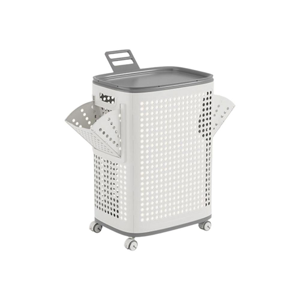 Αδιάβροχες Διχτυωτές Καλάθες Πλυντηρίου Πλαστική Καλάθα Ρούχων με Ρόδες Καλάθι Αποθήκευσης Παιχνιδιών Υπνοδωμάτιο