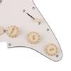 Bstinay Guitar Pickguard 11 Screw Holes Prewired for SSS Electric Guitar 3 Layer PVC Plastic Yellow