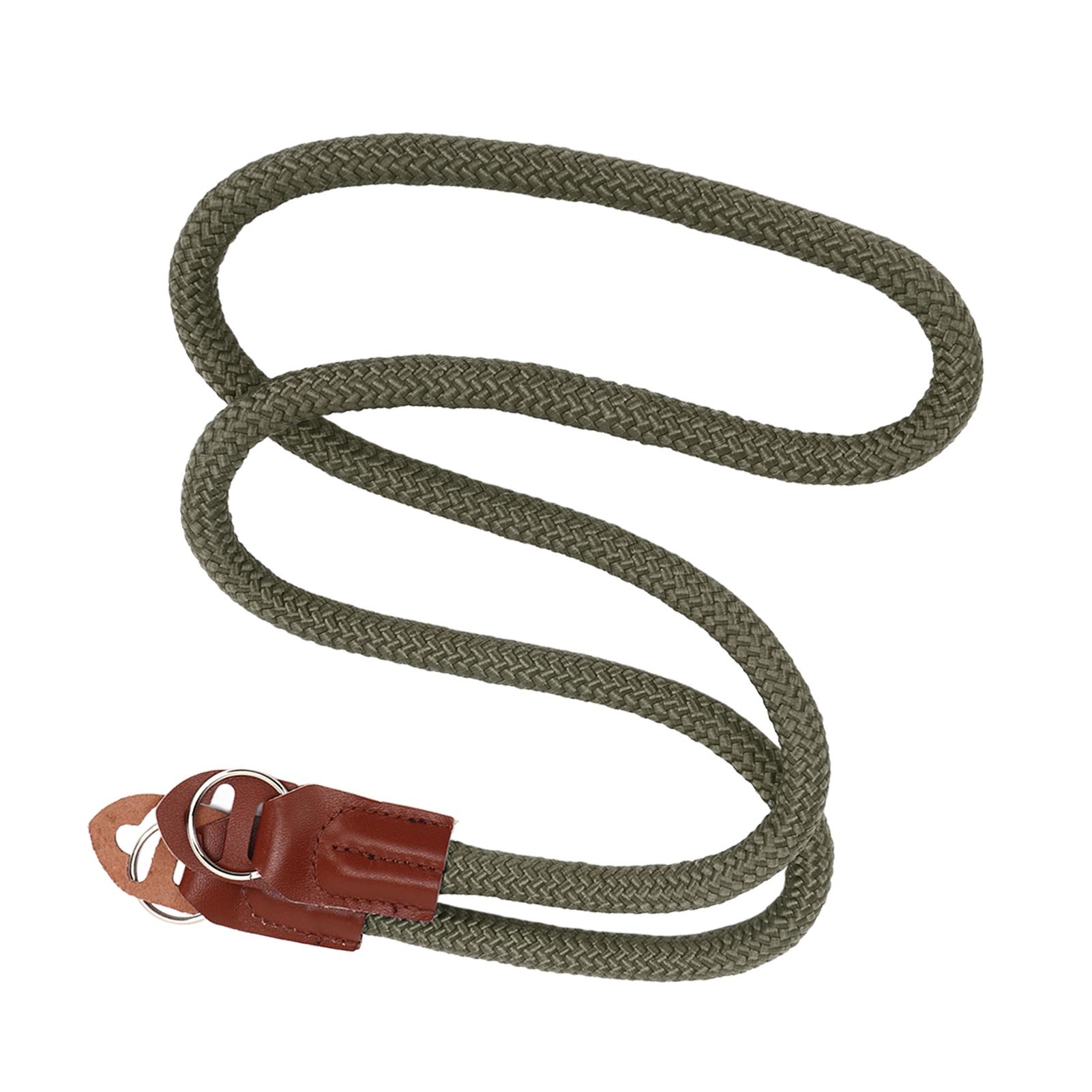 

Camera Neck Shoulder Strap Portable Cowhide Nylon Soft Shoulder Belt for Digital SLR Camera OD Green