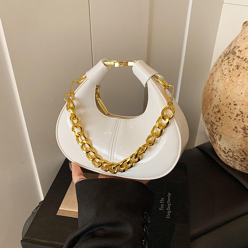Textured mini dumpling bag women's 2025 summer new fashion versatile chain shoulder bag temperament portable messenger bag
