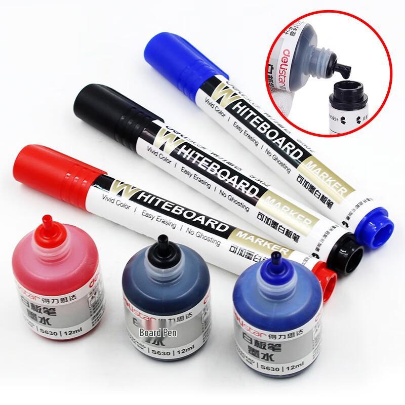 Deli S502 Refillable Whiteboard Marker