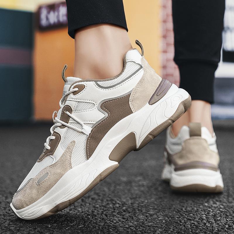 Spring New Men's Shoes Breathable Mesh Men's Sports Shoes Youth Fashion Casual Shoes Trendy Dad Shoes