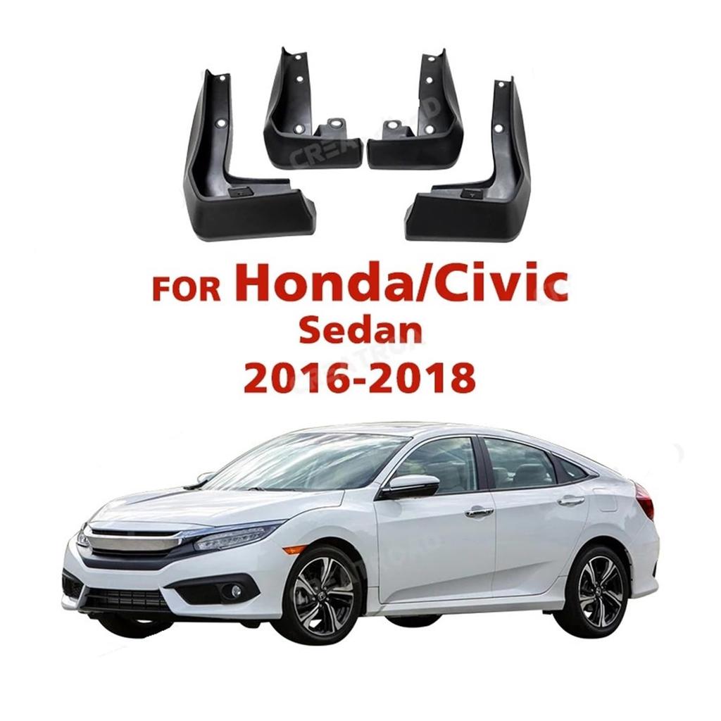 4 stk Skvettlapper Skvettlapper Sprutskjermer Skjermbeskytter Civic Sedan 2016 2017 2018