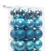 36Pcs 4cm Christmas Tree Color Ball Electroplating Multi Styles Boxed Unbreakable Reusable Scene Layout Plastic Xmas Party Decor Hanging Ball Pendant