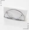 Nordic Minimalist Wrought Iron Paper Towel Holder with Semicircular Design for Napkins and Table Numbers
