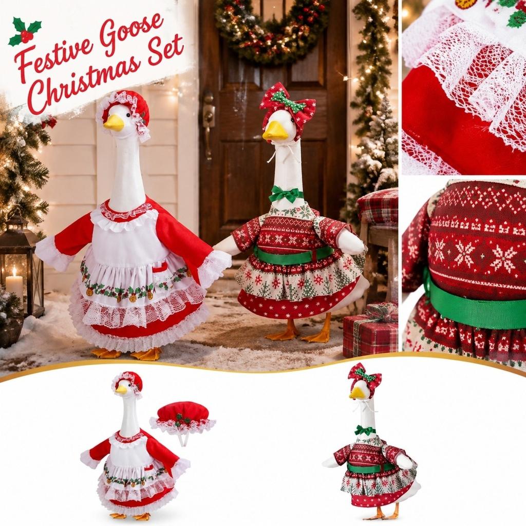 Porch Christmas Clothing Set, Costume for Outdoor Yard Decoration, Festive Holiday Display