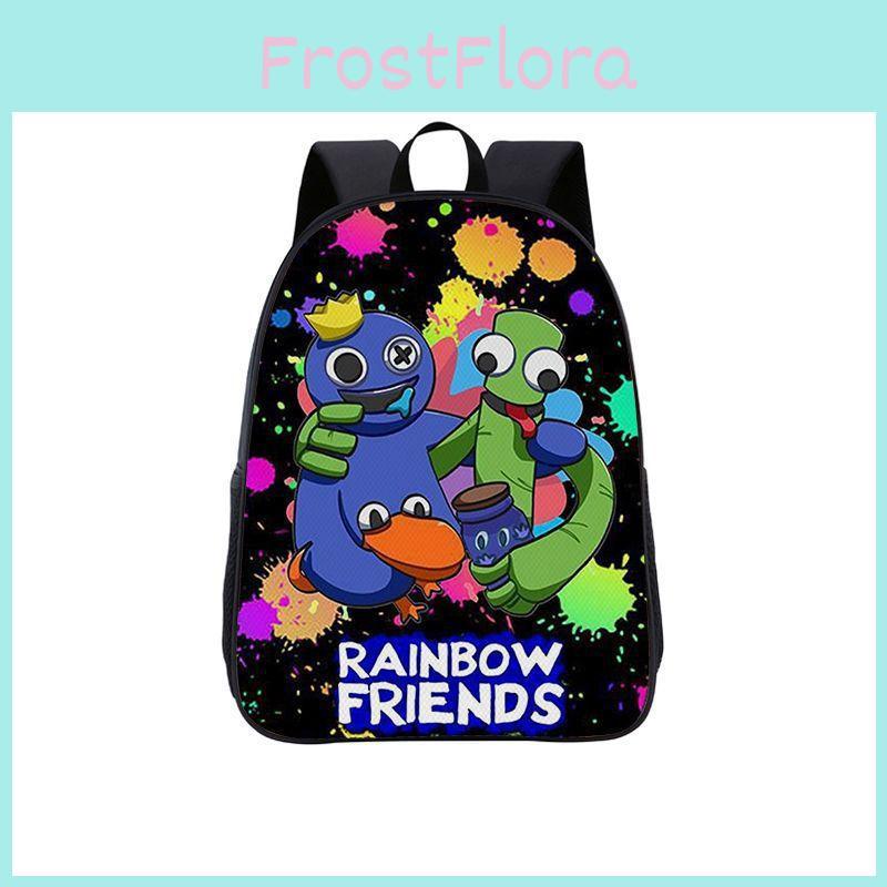 Rainbow Friends Kids School Backpack With Breathable Oxford Fabric For Elementary Students