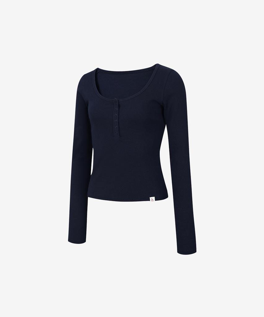 GRANDE LINE Half Button Long Sleeve