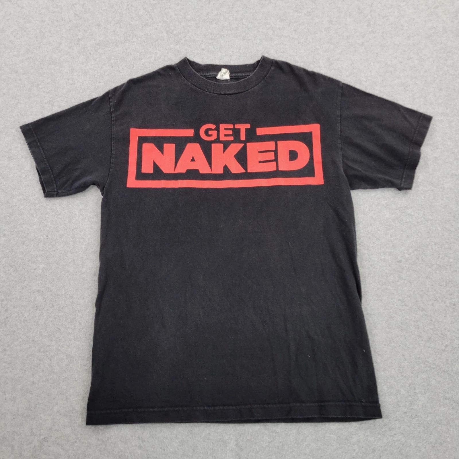 

Get Naked Shirt Mens Medium Black Raw & Un Kutt Strange Music Graphic M