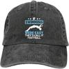 Adjustable Cotton Baseball Cap With Embroidered Swim Like A Girl Quote Unisex Low Profile Dad Hat