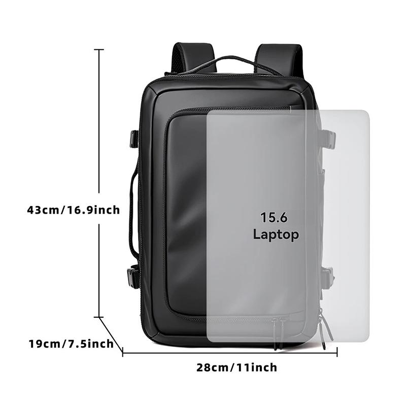Airline-approved travel luggage bag, 15.6-inch laptop backpack, college student schoolbag, waterproof commuter daily-use backpac
