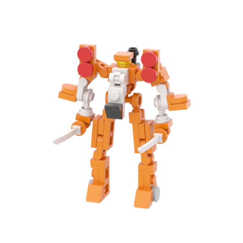 Supersonic Mech Robot Transformable Fighter Building Blocks Toy Model