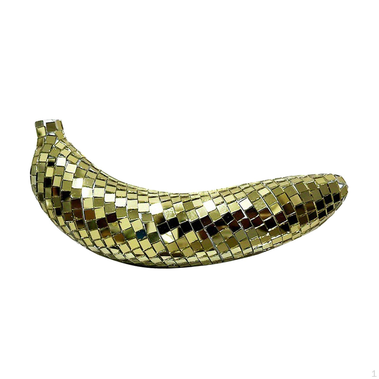 

Banana Figurine for Table Centerpiece Indoor Bar золотой