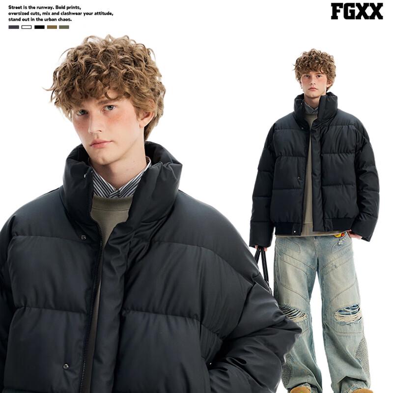 Fingercroxx Unisex Winter Stand-Collar Puffer Jacket