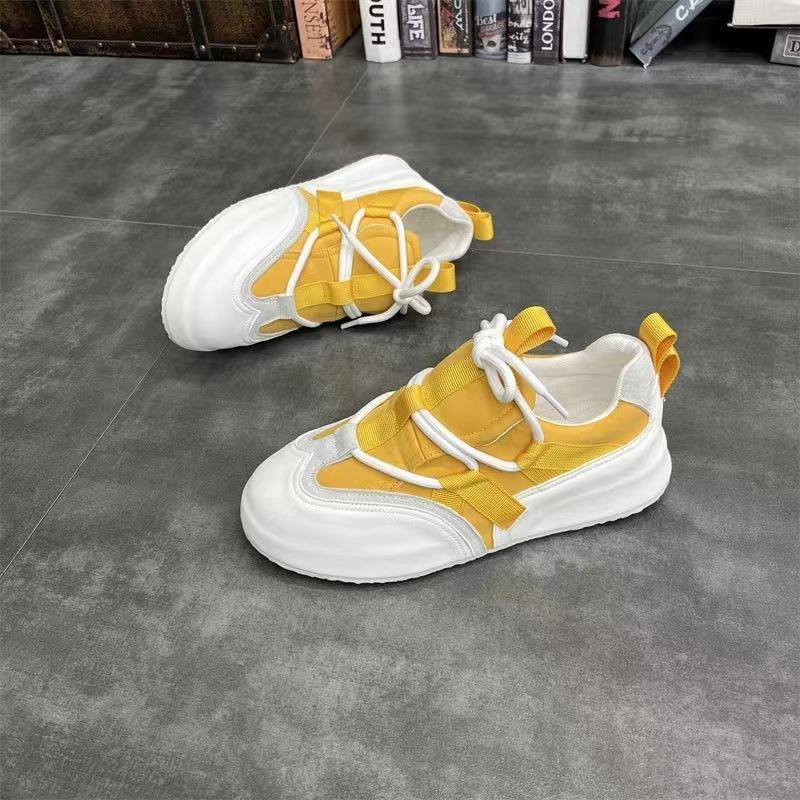 Walking Men Shoes Fashion Color Block Loafer Trainers Casual Flats Sneakers Woman Casual Badages Luxury Designer Chunky Sneakers