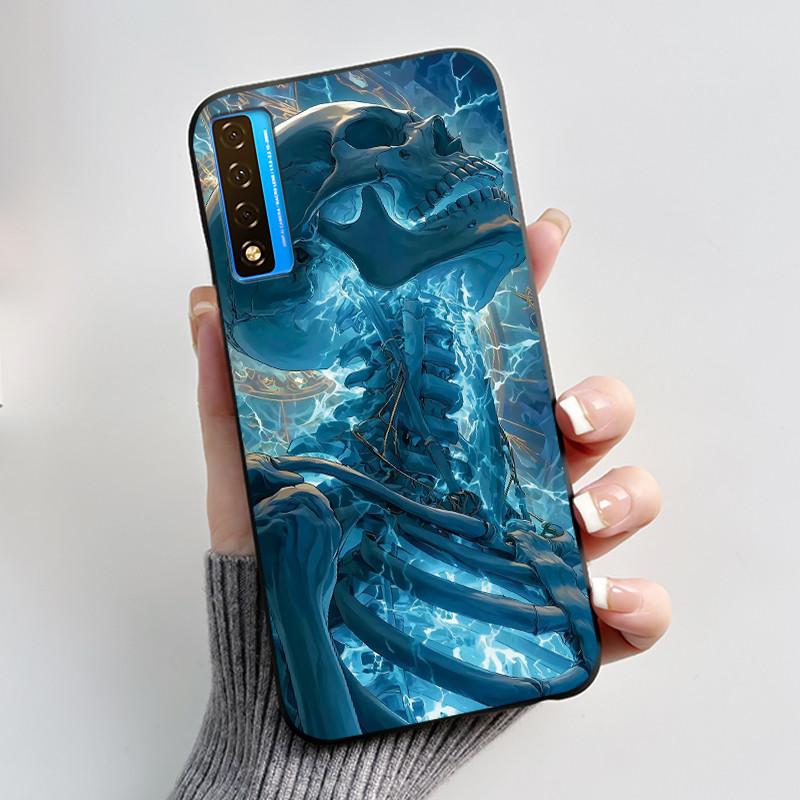 Casing For TCL 20 20S 20 Pro 5G 20L Plus 20L+ Case Luxury Dragon Cute Cool Boys Girls Black Soft Silicone Phone Case Back Cover