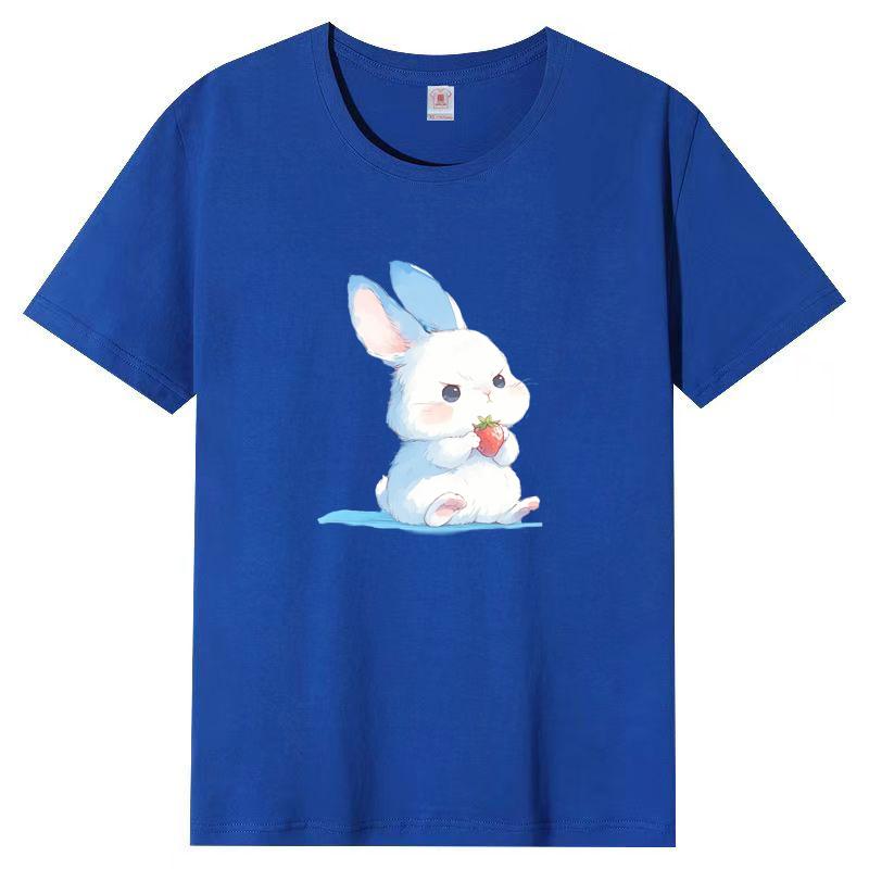 Summer New Short-sleeved T-shirt Female Cotton Loose Korean Ins Women's Cartoon Printing Half-sleeved Blouse