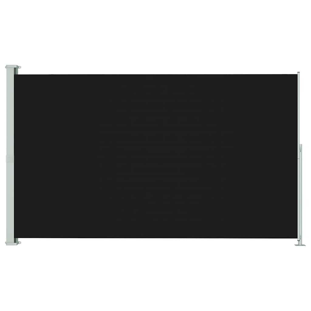 Side Awning Extendable 180 x 300 cm Black
