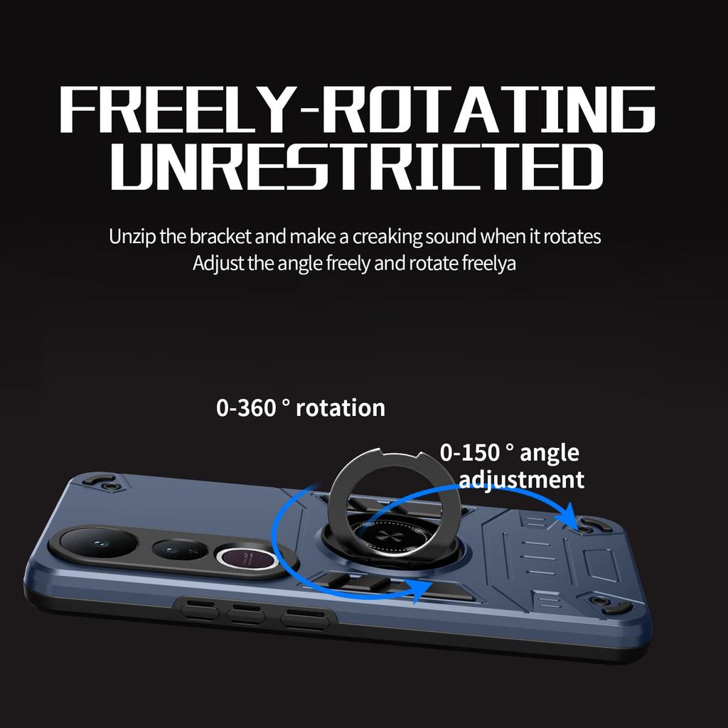 NEW Armor Shockproof Phone Case For VIVO V50 Lite V50E V50Lite 5G Soft TPU Frame Hard Plastic Protective Back Cover