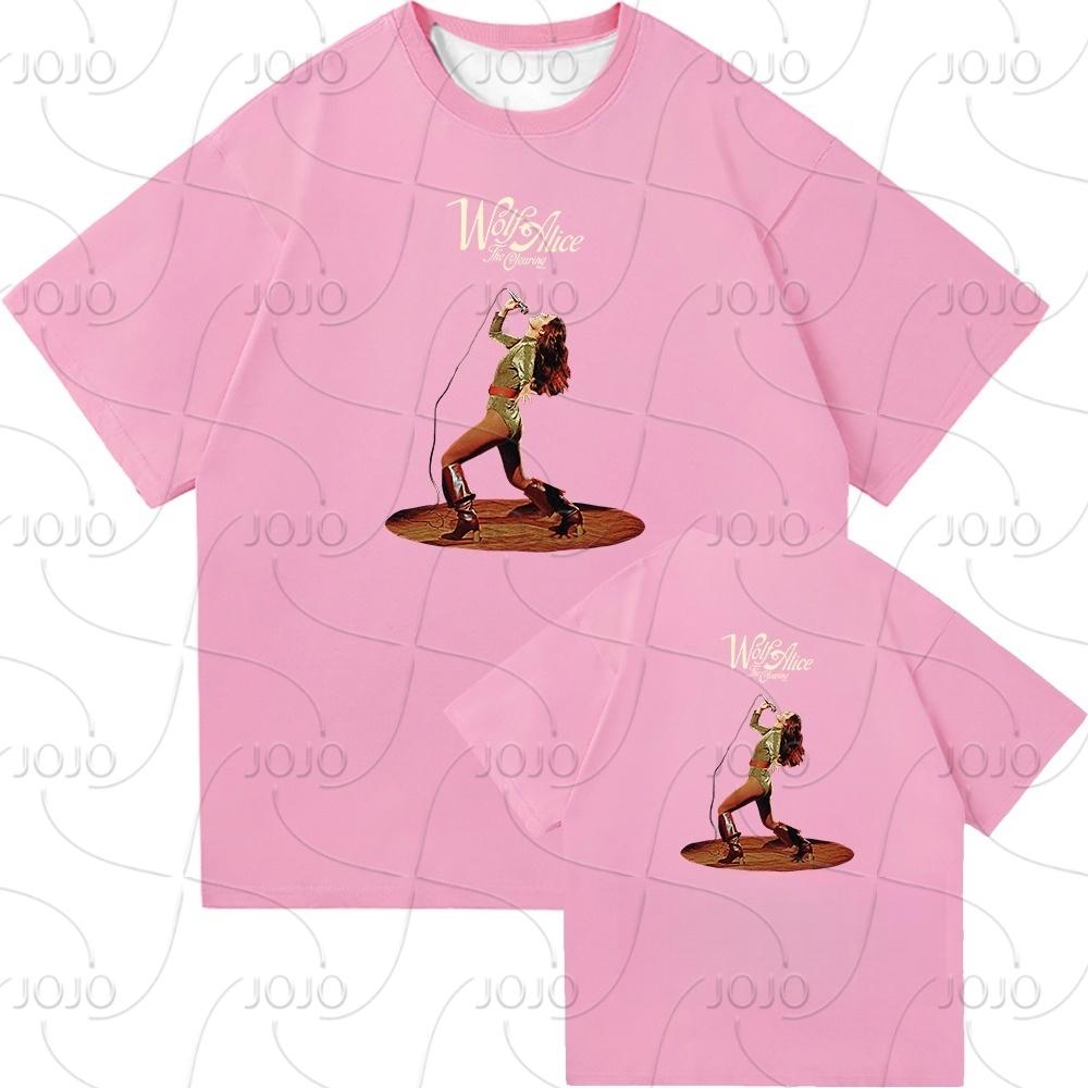 Wolf Alice The Clearing Tour 2025 Футболка Мужская/Женская Одежда Ретро Харадзюку Быстросохнущая Одежда Футболки для Подарков на День 3XL