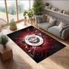 Brentford Football Print Crystal Velvet Rug, Comfortable Water Absorbent Non Slip Indoor Floor Carpet