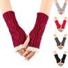 Lace Arm Sleeves Slouchy Y2K Warm Knit Gloves for Women Girl Casual Hand Warmers