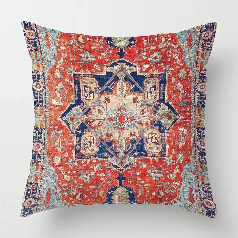 Moroccan Ethnic Pattern Pillowcase    Living Room Sofa Decoration Cushion Cover Home Office