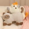 45/60cm Adorable Siamese Cat Plush Pillow Calico Cat Cushion With Cooling Surface Great Summer Present For Kids Adults