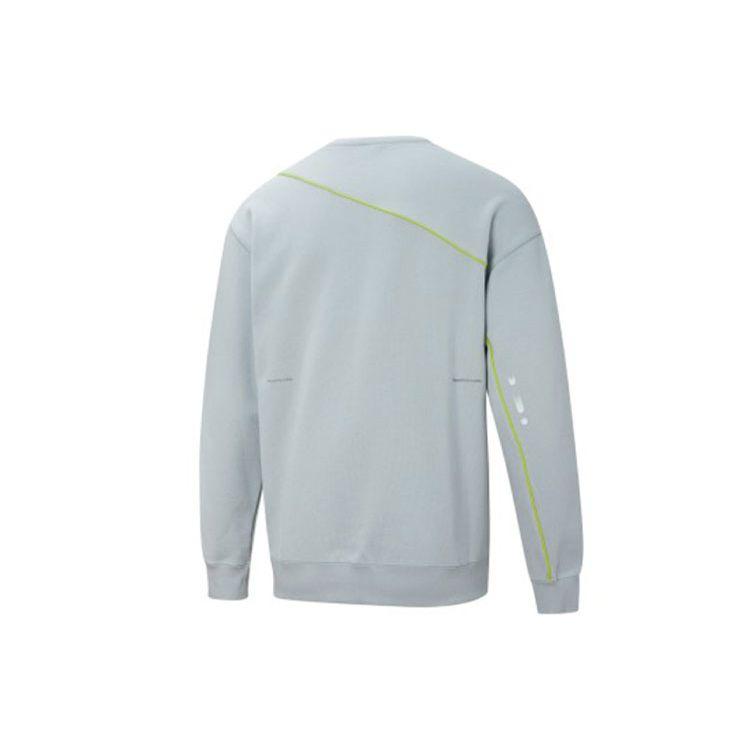 Puma Logo Literowe Dekoracyjna Bluza Męska z Okrągłym Dekoltem i Długim Rękawem Bluza Męska Niebieska 532594-71