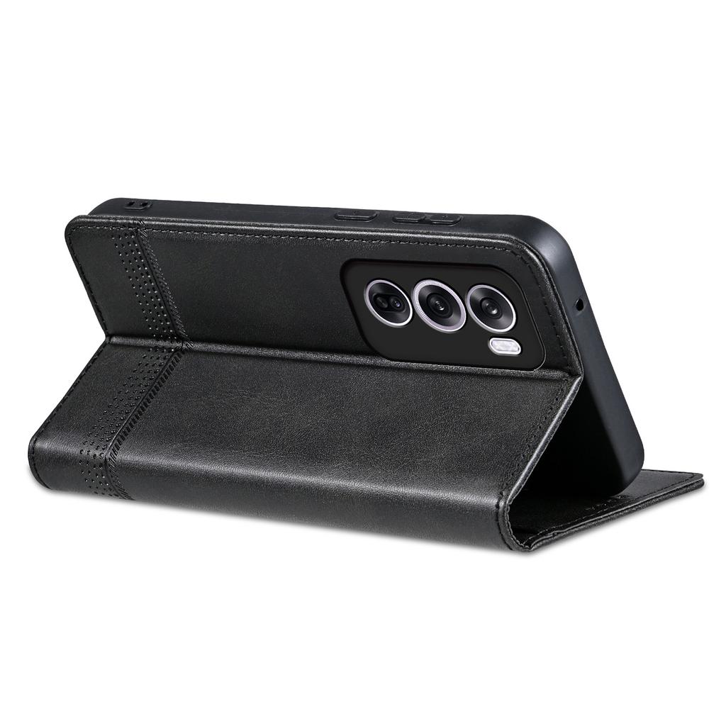 For Oppo Reno12 Pro 5G (Global) Case Cowhide Texture PU Leather Phone Shell