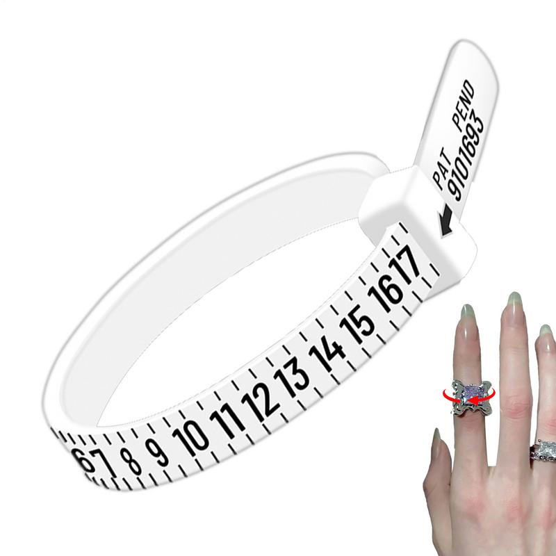 Finger Size Measuring Ring Belt Reusable Soft Jewelry Rings Sizing Tool For Hand Finger Circumference Measurement