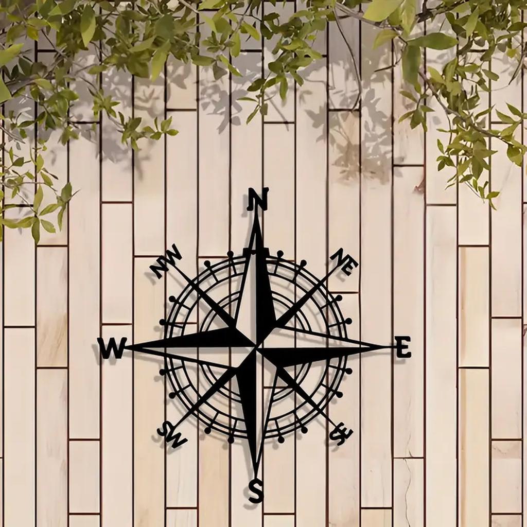 Nautischer Kompass Wanddeko Dekoration Hängendes Ornament Maritimer Stil Hauswandkunst Akzent für Wohnzimmer Büro oder Schlafzimmer