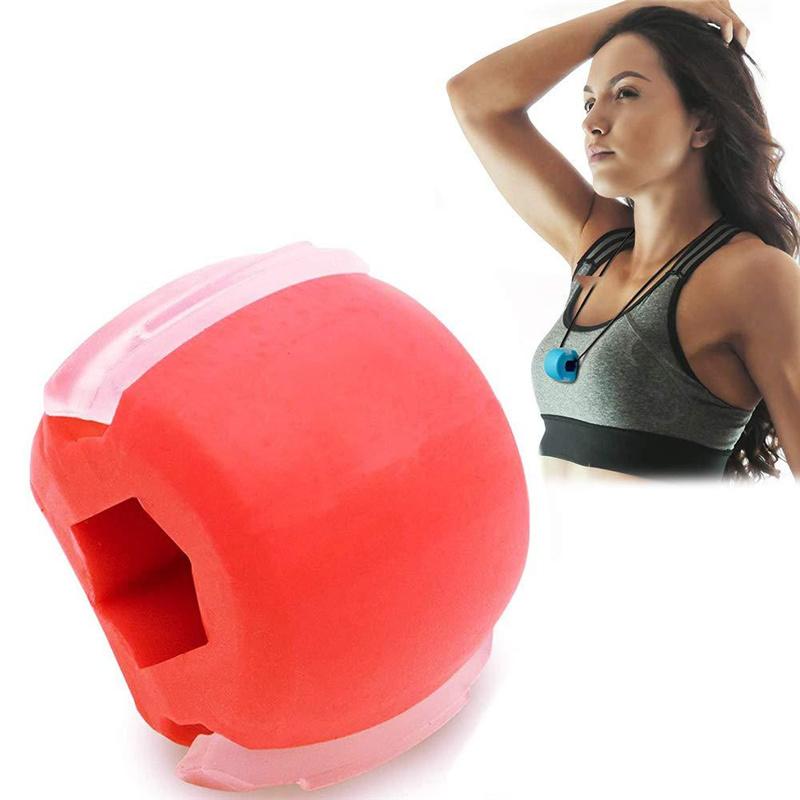 Silica Gel Face Fitness Ball Jaw Exerciser Facial Toner Reduce Double Chin Relax Ball Gym Fitness Training Jawline Simulator