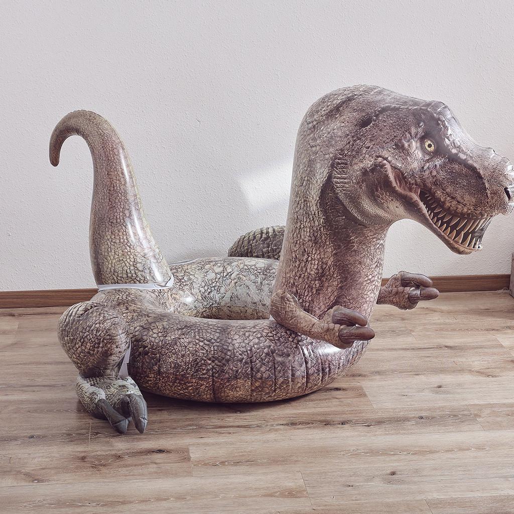 Large Inflatable Dinosaur Pool Float Raft For Adults With Thickened Pvc Construction