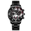 Geneva Fashion Men's Steel Band Calendar Wristwatch - Business Edition