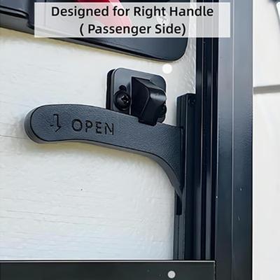 RV Screen Door Handle Motorhome Window Lock Parts Rust-Resistant Anti-Theft Screen Handle For Outdoor Patio Trailer RV Motorhome