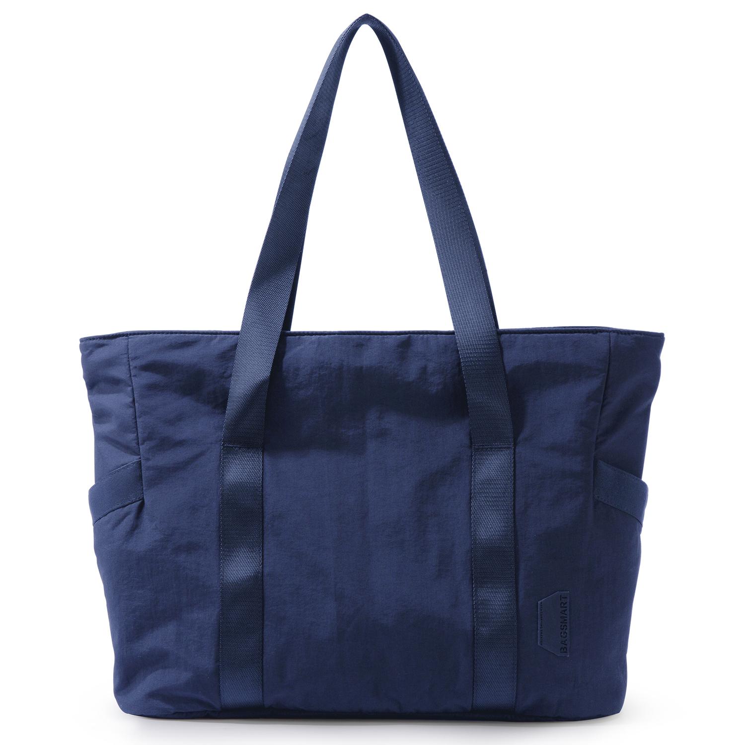 

BAGSMART Women Tote Bag University Laptop Travel Tote diaper Gym Tote Yoga Bag with Yoga Mat Buckle for Sports College Work