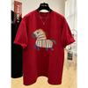 Women's Red Year of the Horse Cotton T-Shirt (2026 New Year Style)