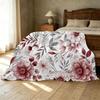 Soft Flannel Fleece Blanket Dense Plush, Skin-Friendly, Cozy Warm for Home, Halloween & Christmas, Stylish Comfort for Relaxing Days