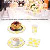 Cute Lemon Fruit Themed Wedding Party Disposable Paper Cup Plate Napkin Tableware Set