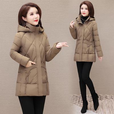 Hooded Cotton-padded Clothes, New Cotton-padded Clothes for Women, Thickened Warm In Winter, Medium and Long Cotton-padded Jackets for Women