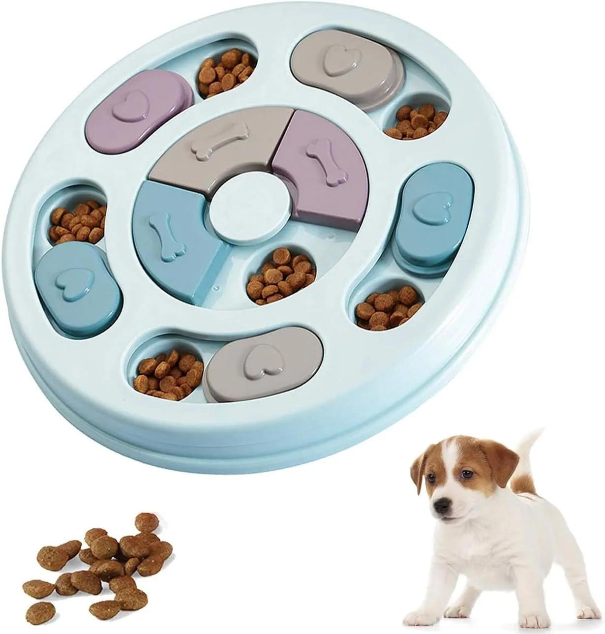 

Игрушки-головоломки для собак Медленная кормушка Интерактивная кормушка для собак Игрушки для дрессировки собак Игрушки для умственного обогащения Диспенсер для еды синий