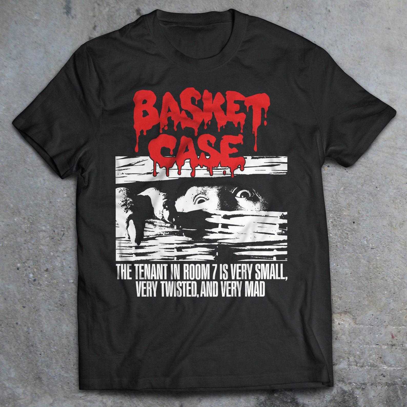 Basket Case 1982 Movie T-Shirt, 80 s Horror Shirt, Slasher Film, Cult Movie, Lost Boys, Videodrome, Re-Animator, Frankenhooker, Creepshow 3XL