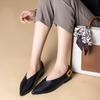 Versatile Pointed-toe Single Shoes, Women's Shoes, Soft-soled Shoes, Flat Shallow Shoes
