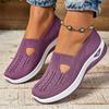 Spring and Summer Large Size Casual Comfortable Ladies Cloth Shoes One Foot Stirrup Flyweave Mesh Shoes Women's Shoes