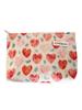 Borsa Trucco & Skincare Stile Coreano Cuore di Pesca - Pochette Quadrata Portatile per Monete & Oggetti Vari